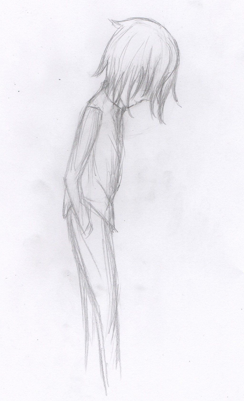 Anime Drawing Boy Sad