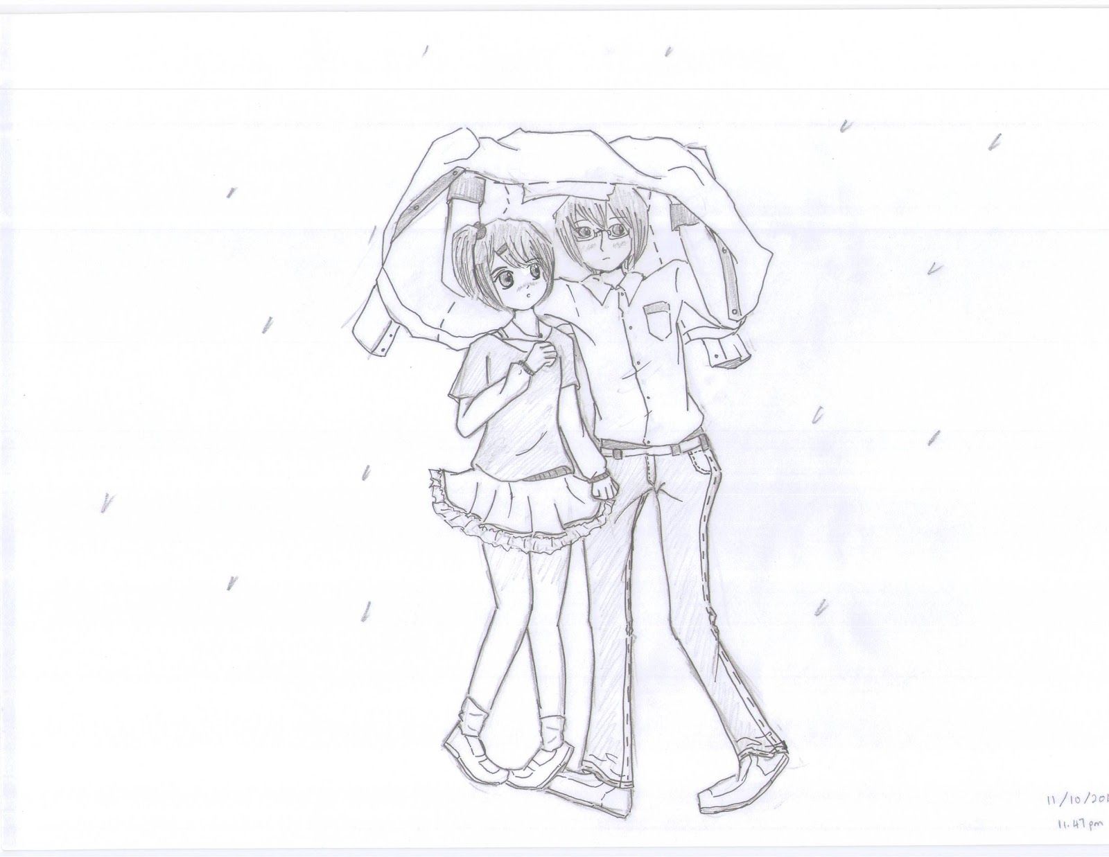 Go Back ≫ Image For ≫ Sad Anime Girl In Rain Drawing