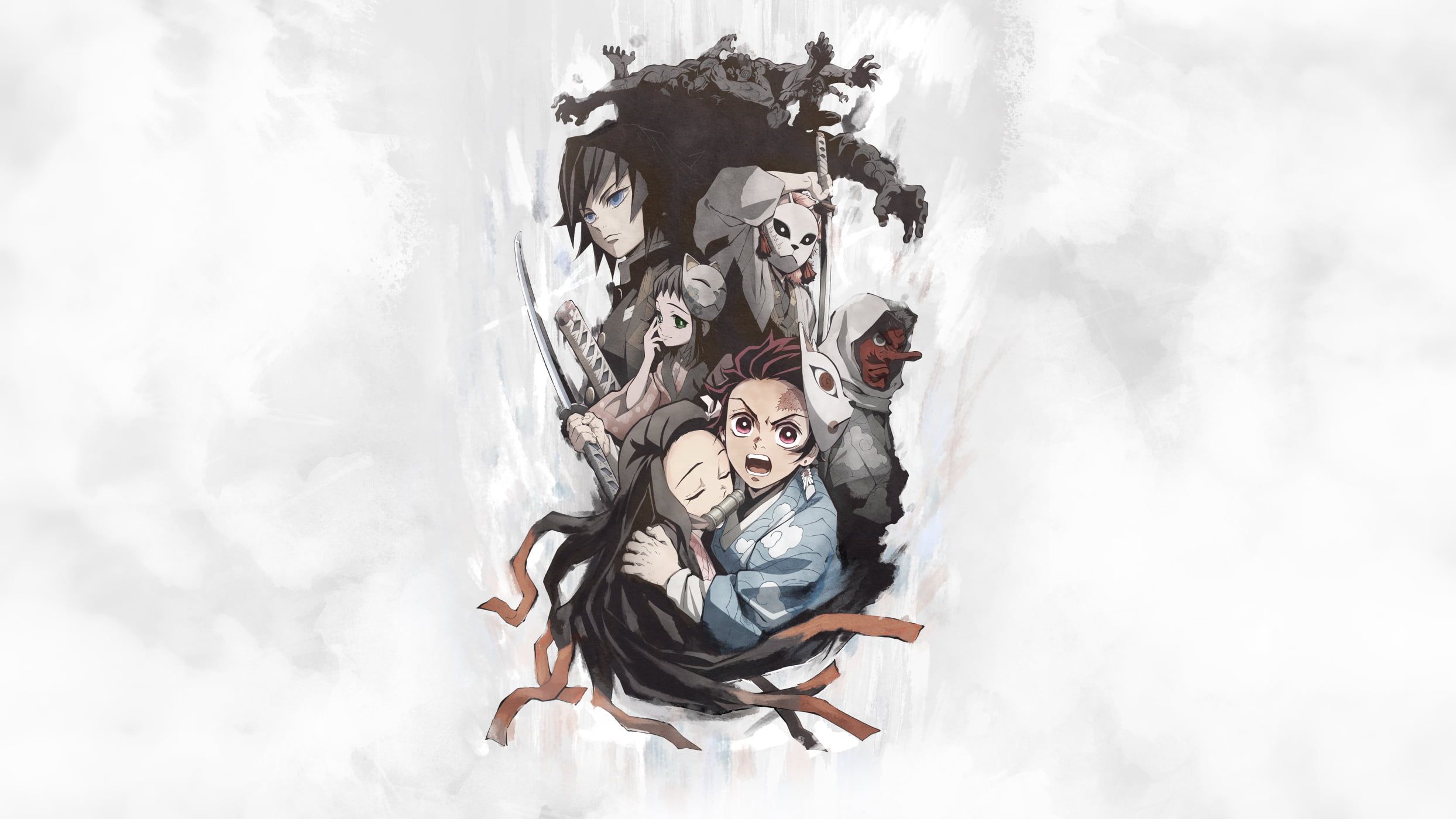 Anime, Demon Slayer: Kimetsu no Yaiba, Nezuko Kamado, Tanjirou