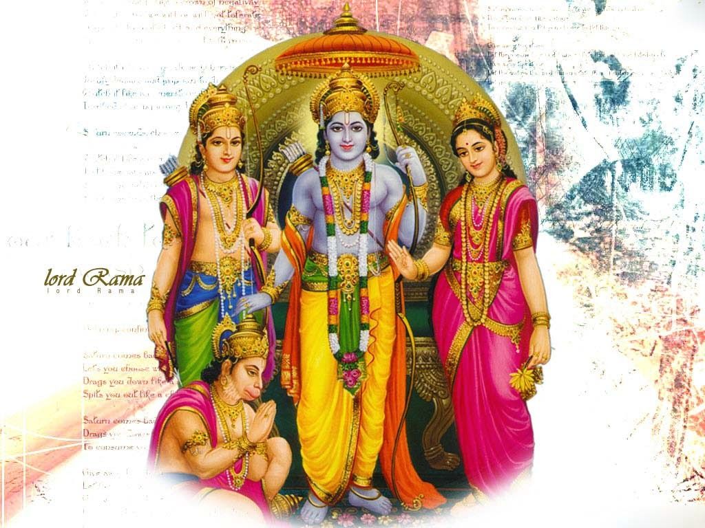 Hanuman In Which They Are Sitting With Ram Sita Rama, HD