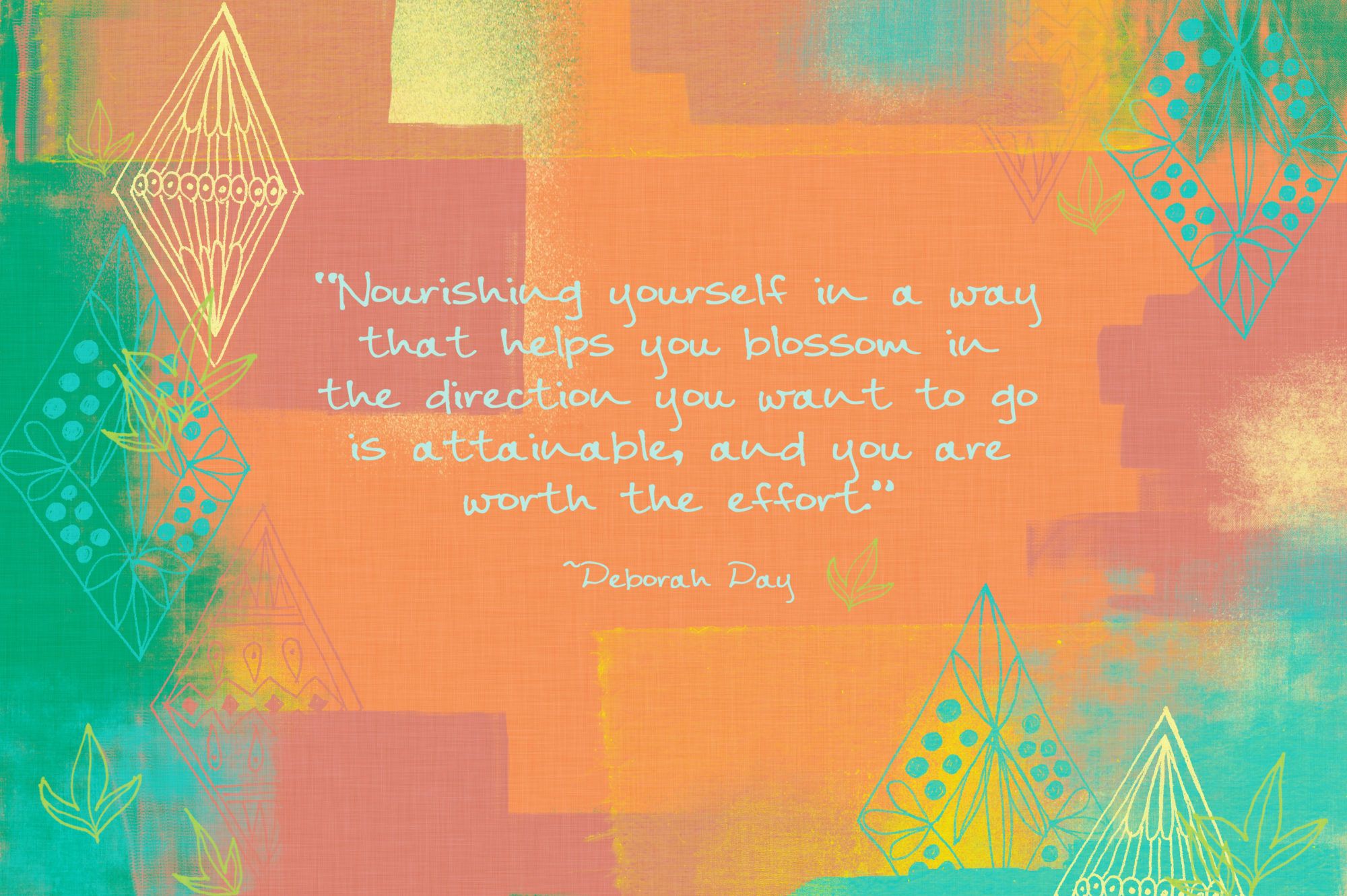 Free Self Care Declaration Of You Wallpaper Colorful Quote Desktop Background. Joyful Roots Wellness + Creative Alchemy