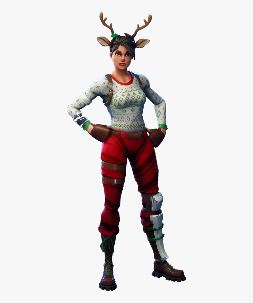 Fortnite Christmas Girl Skin, HD Png Download, Transparent Png