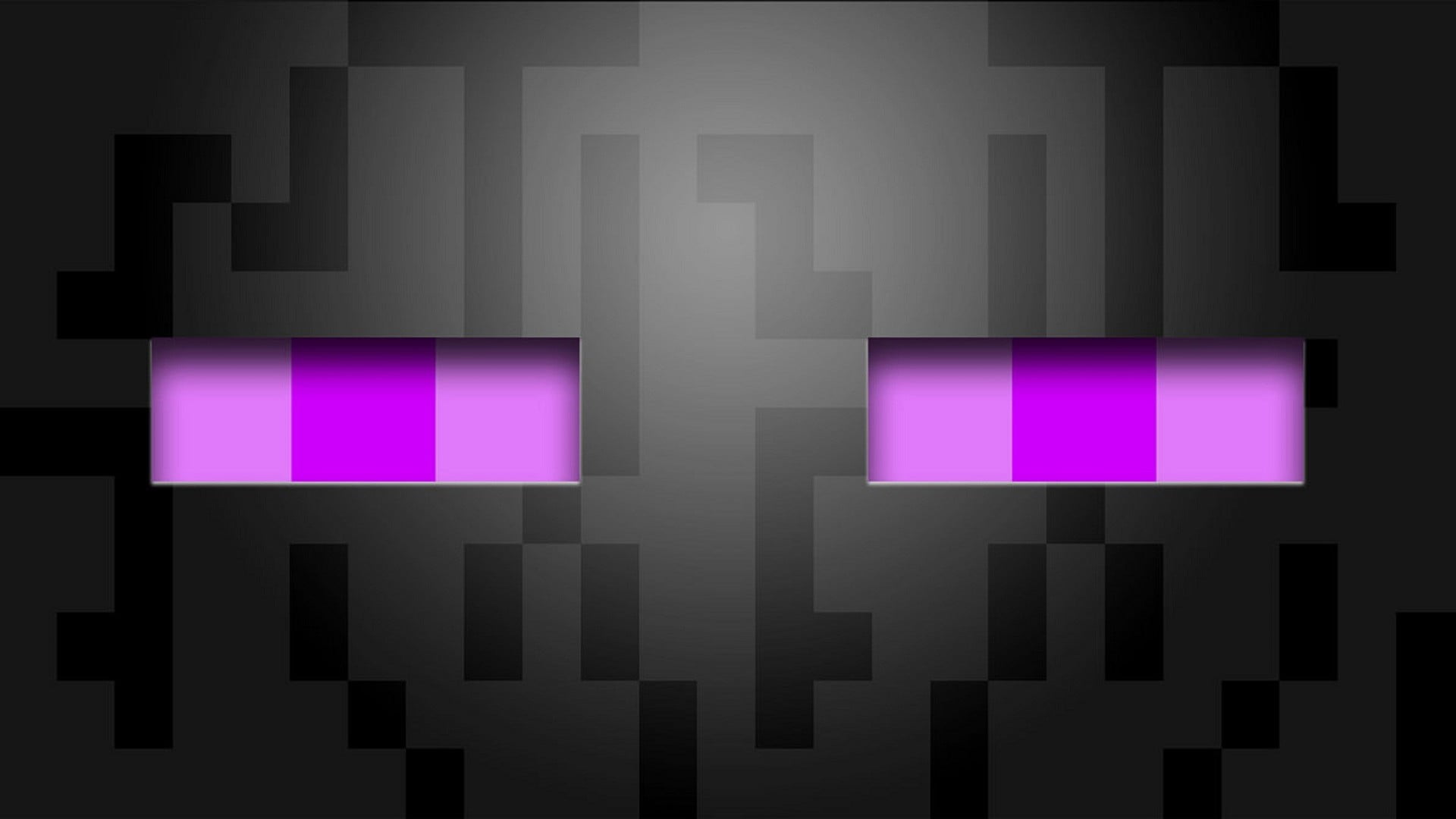 Black and purple game character wallpaper, Minecraft, enderman
