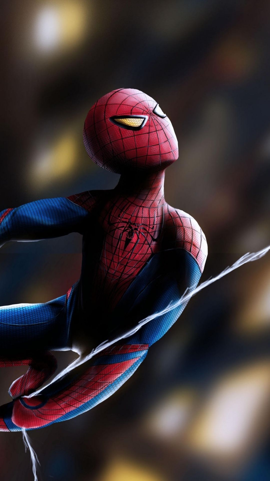 Spider Man, Swing, Marvel Comics, Artwork, 1080x1920 Wallpaper