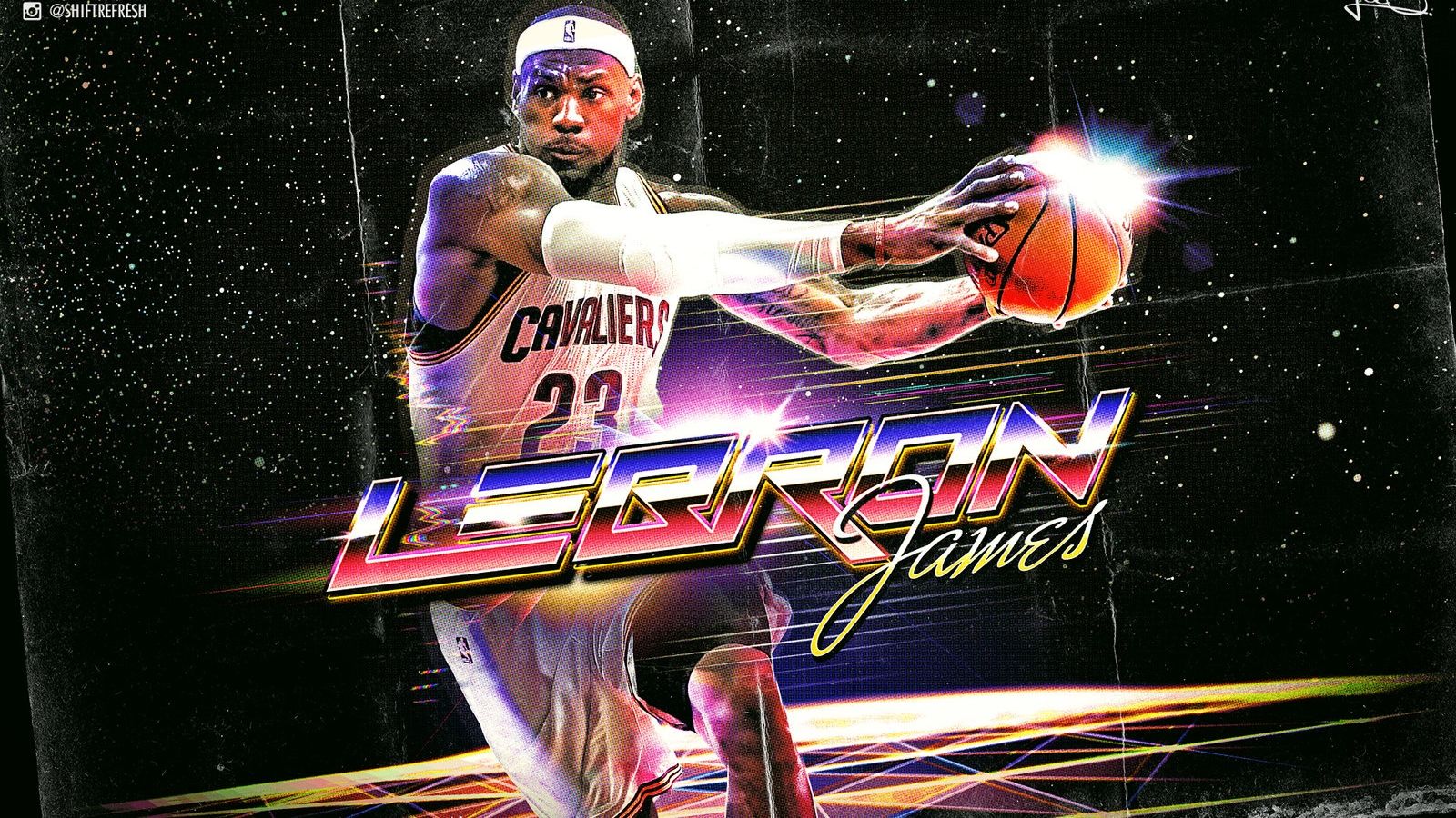 Free download Lebron James Retro NBA Wallpaper