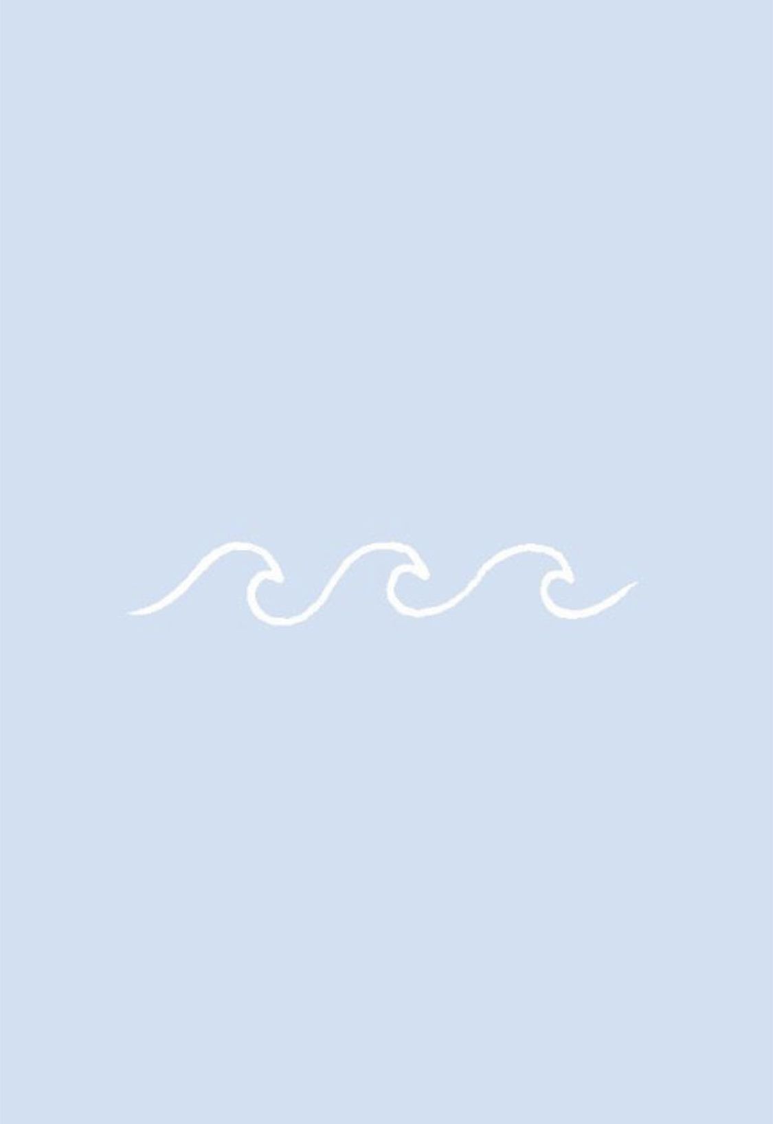 Cute blue VSCO wave background for iPhone. iPhone background