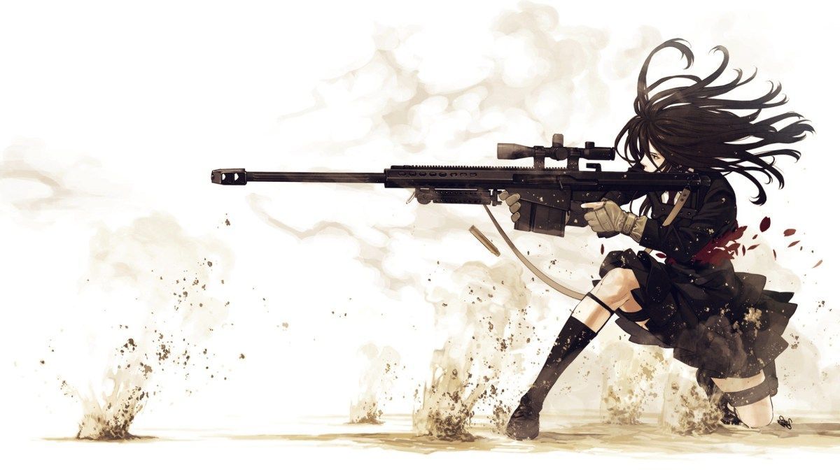 Anime Pistol Pointed Wallpaper Free Anime Pistol Pointed