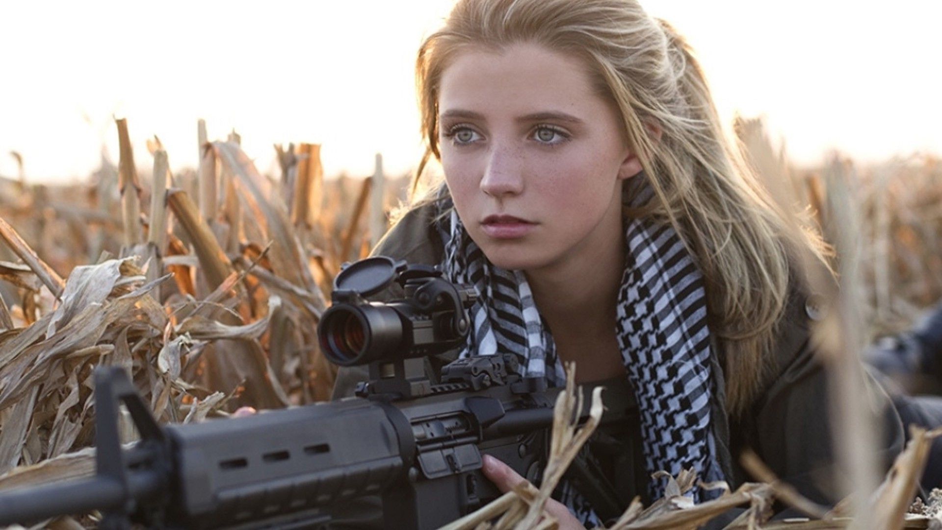 awesome Cute Sniper Girl Wallpaper HD. Sniper girl, Military girl, Army girl
