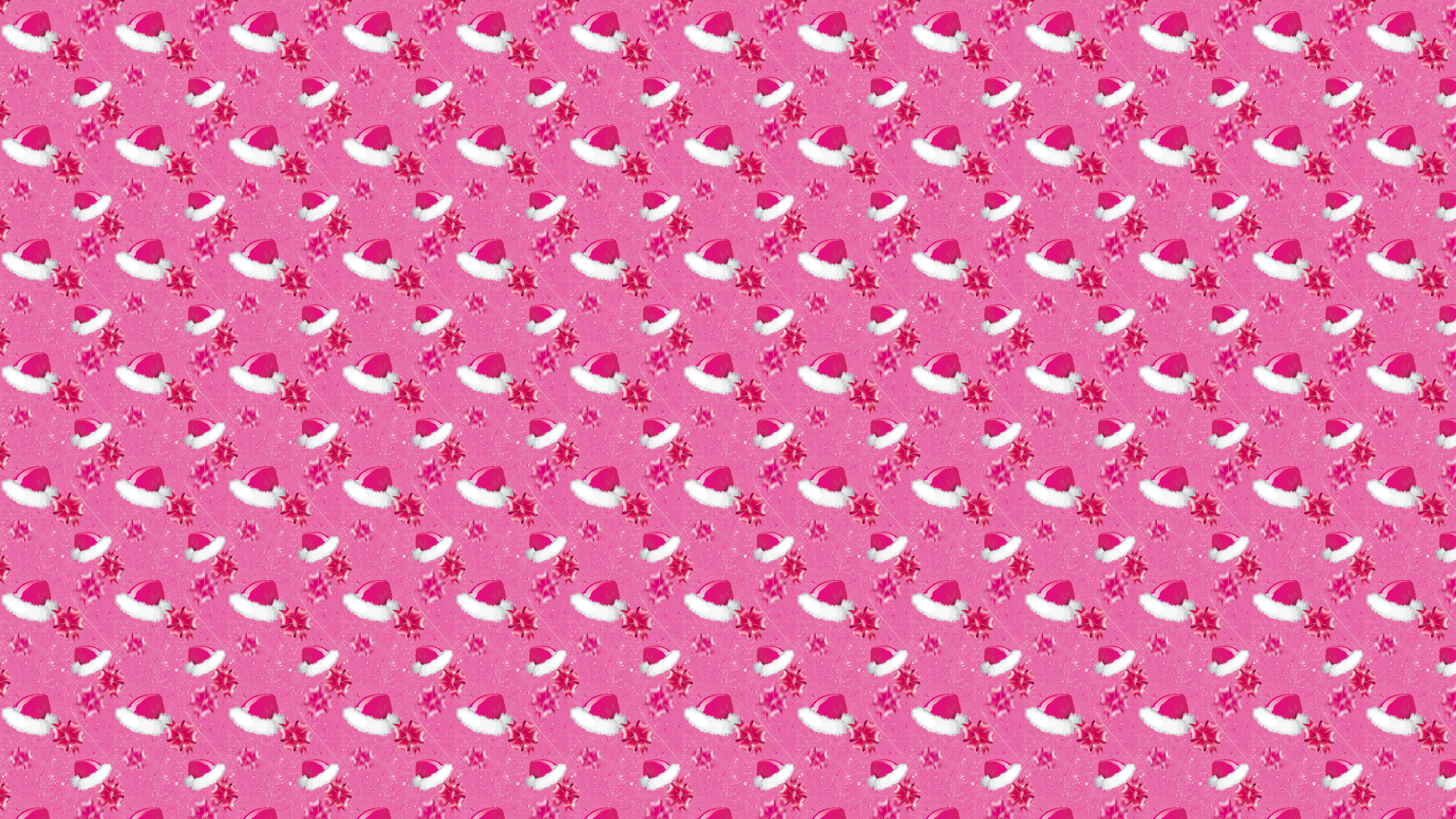 Falling Santa Hats Desktop Wallpaper