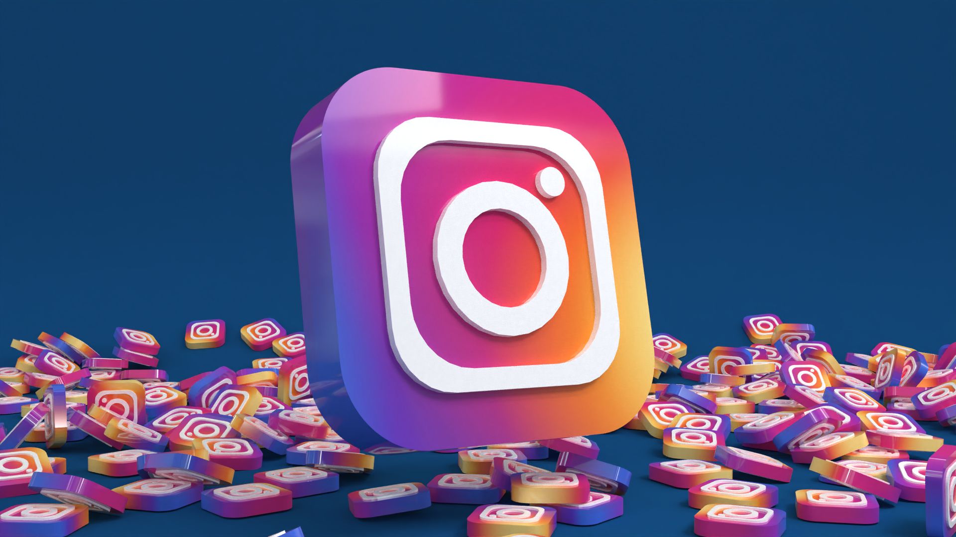 3D social media: instagram icon model
