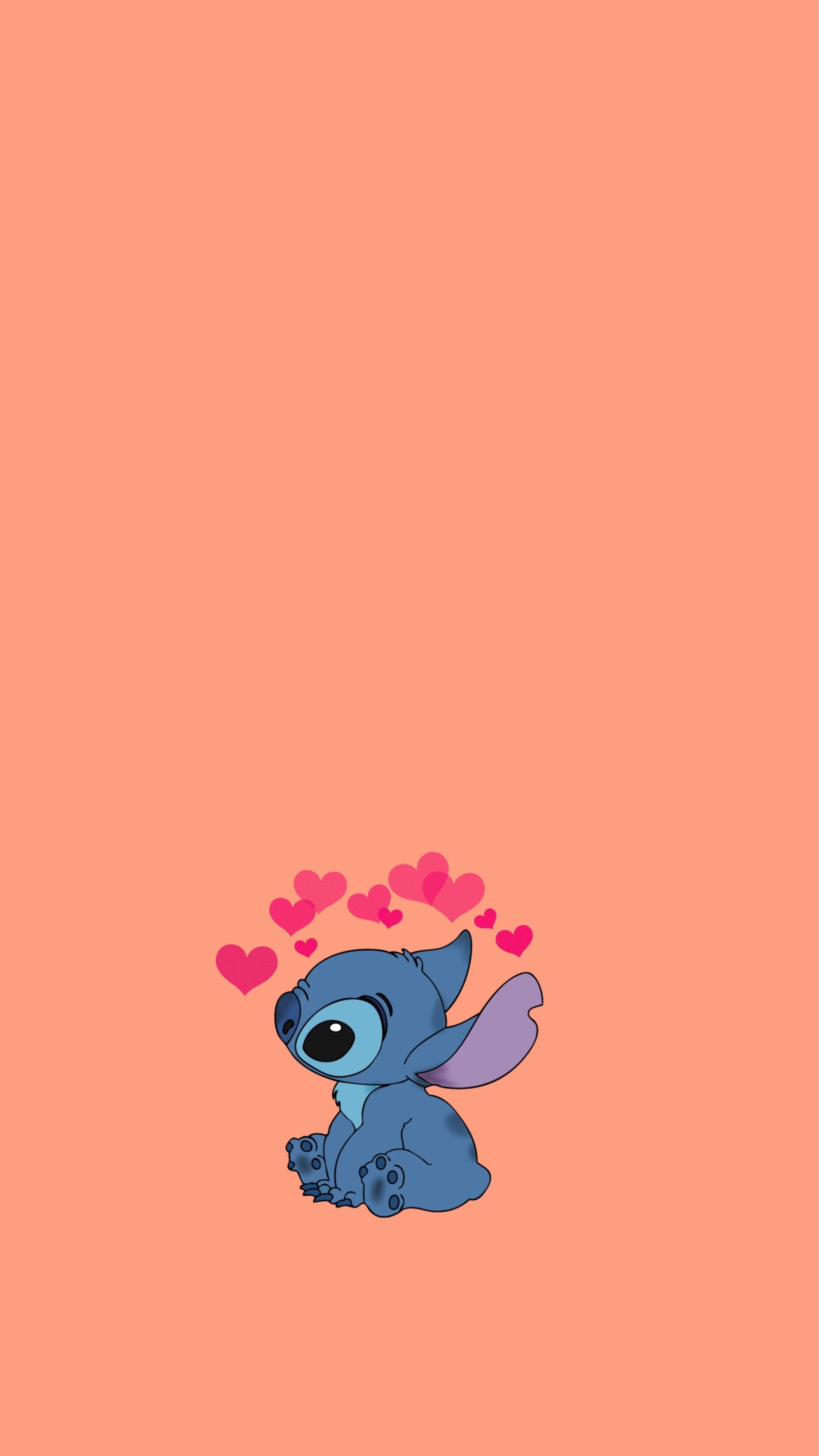 cute #liloystich #stitch #backround #heartcrown