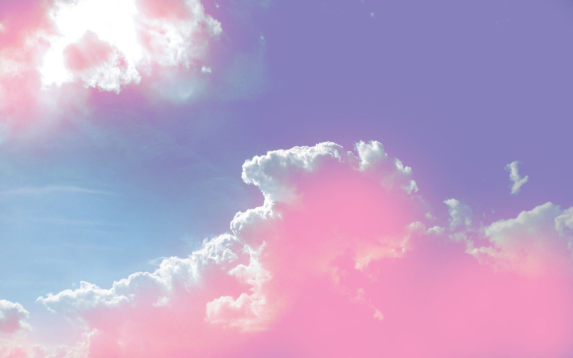 Pink Clouds Poster - Nature print