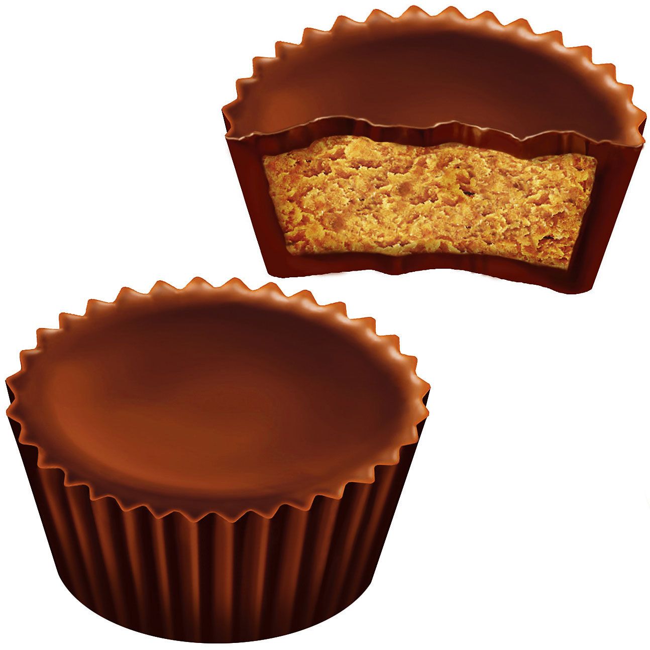 Single reese's peanut butter cup