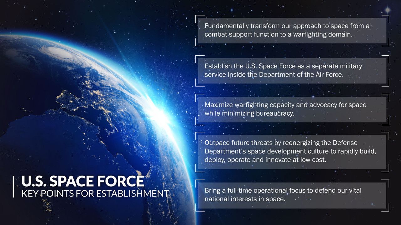 DOD Sends Space Force Legislation to Congress > U.S. DEPARTMENT OF