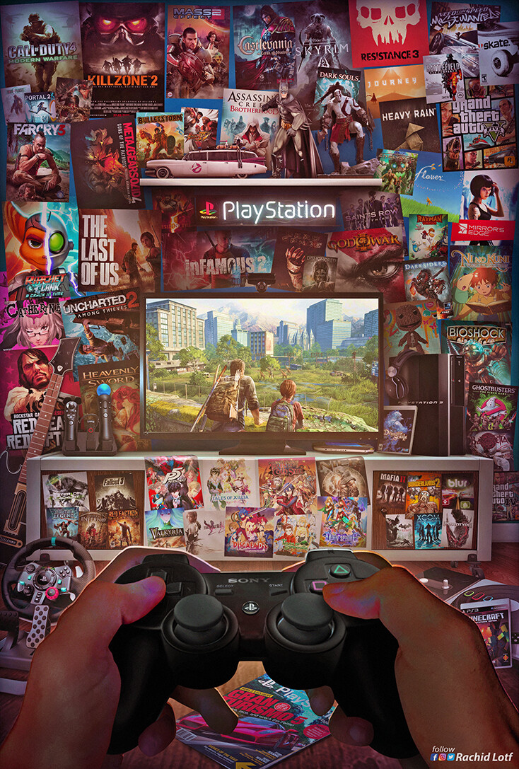 Playstation 3 Last of Us, Rachid Lotf. Fondos