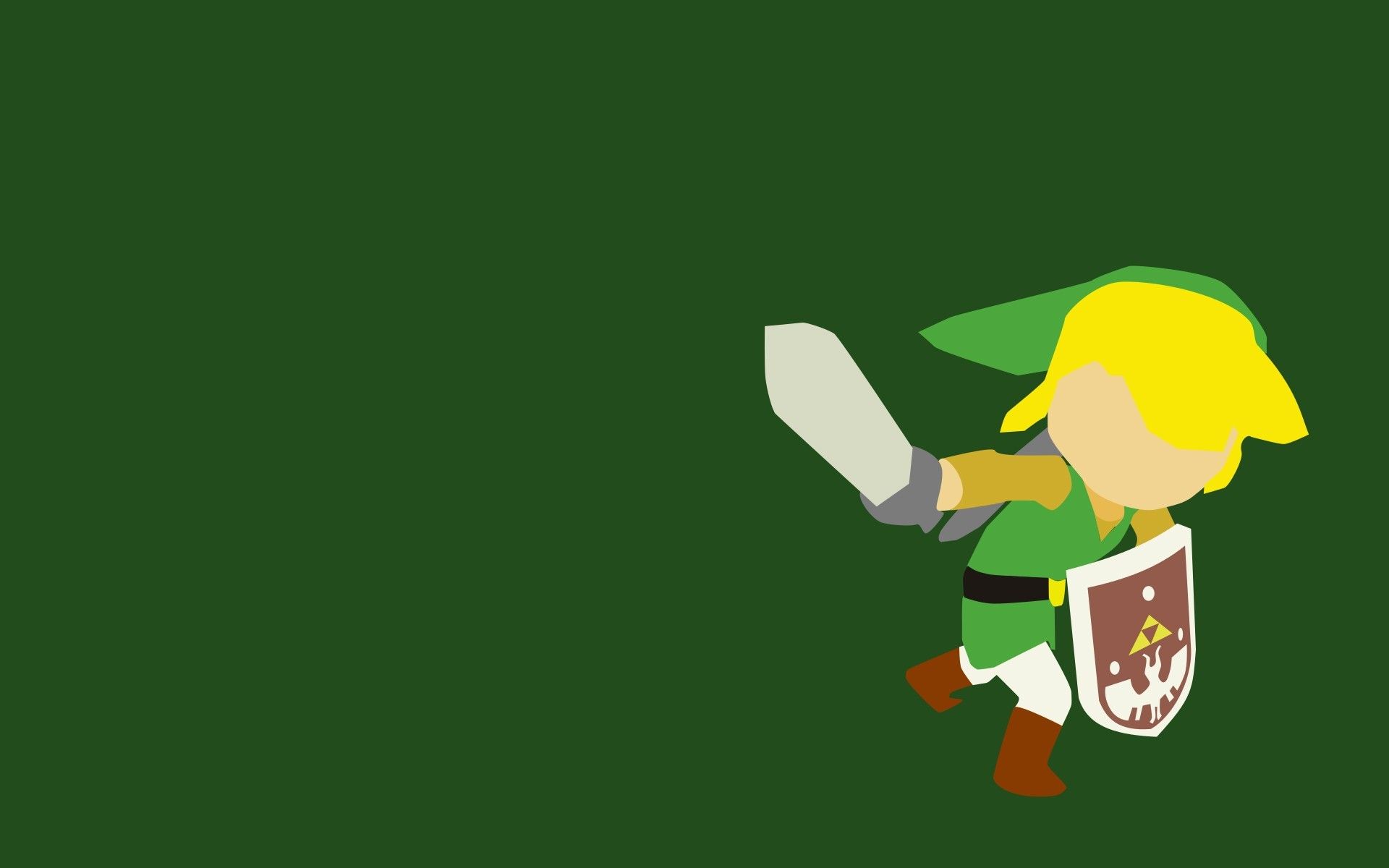 Link, The Legend Of Zelda, Minimalism, Video Games Wallpaper HD / Desktop and Mobile Background