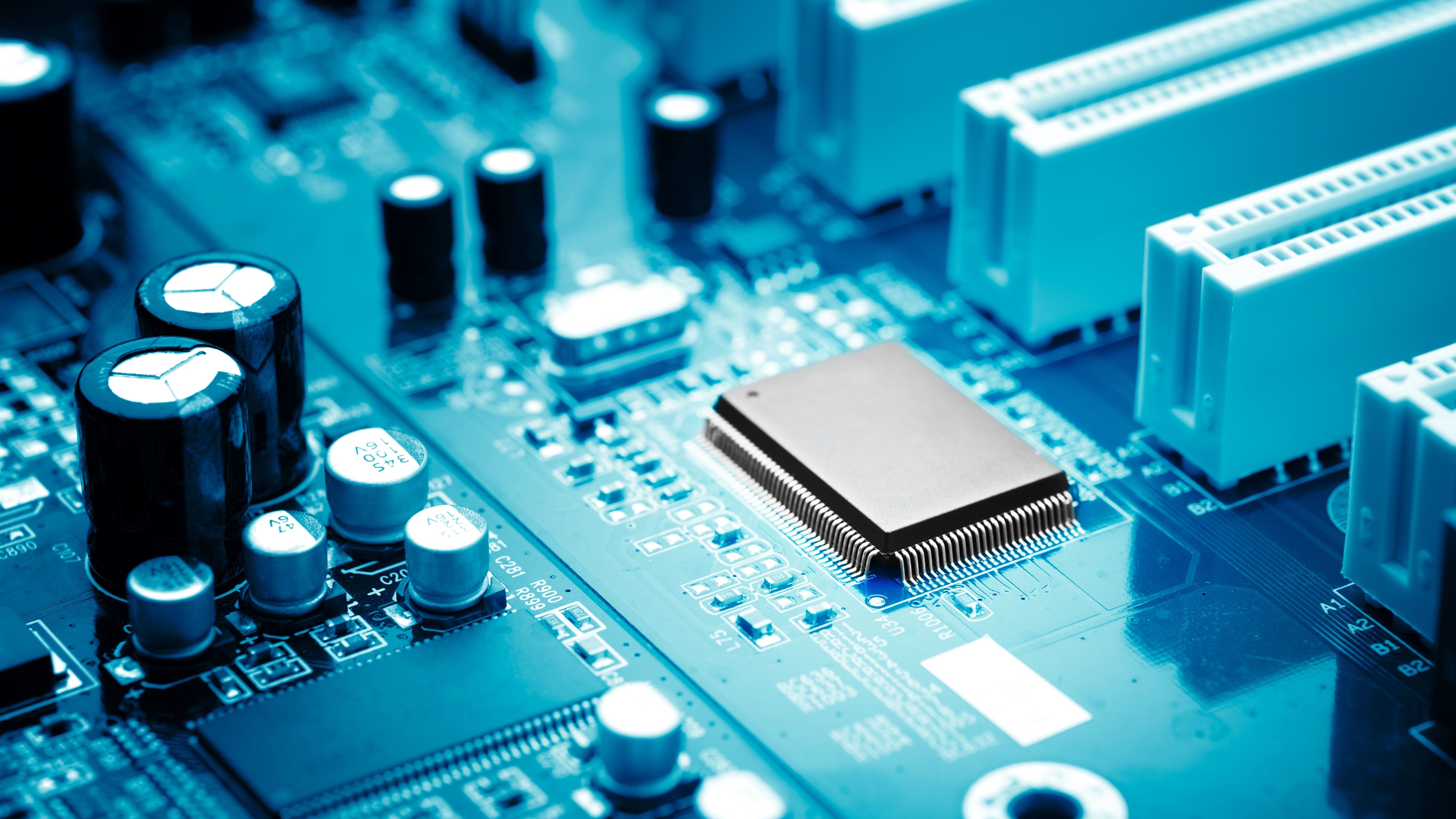 Wallpapers PC mainboard, electronic components 5120x2880 UHD 5K