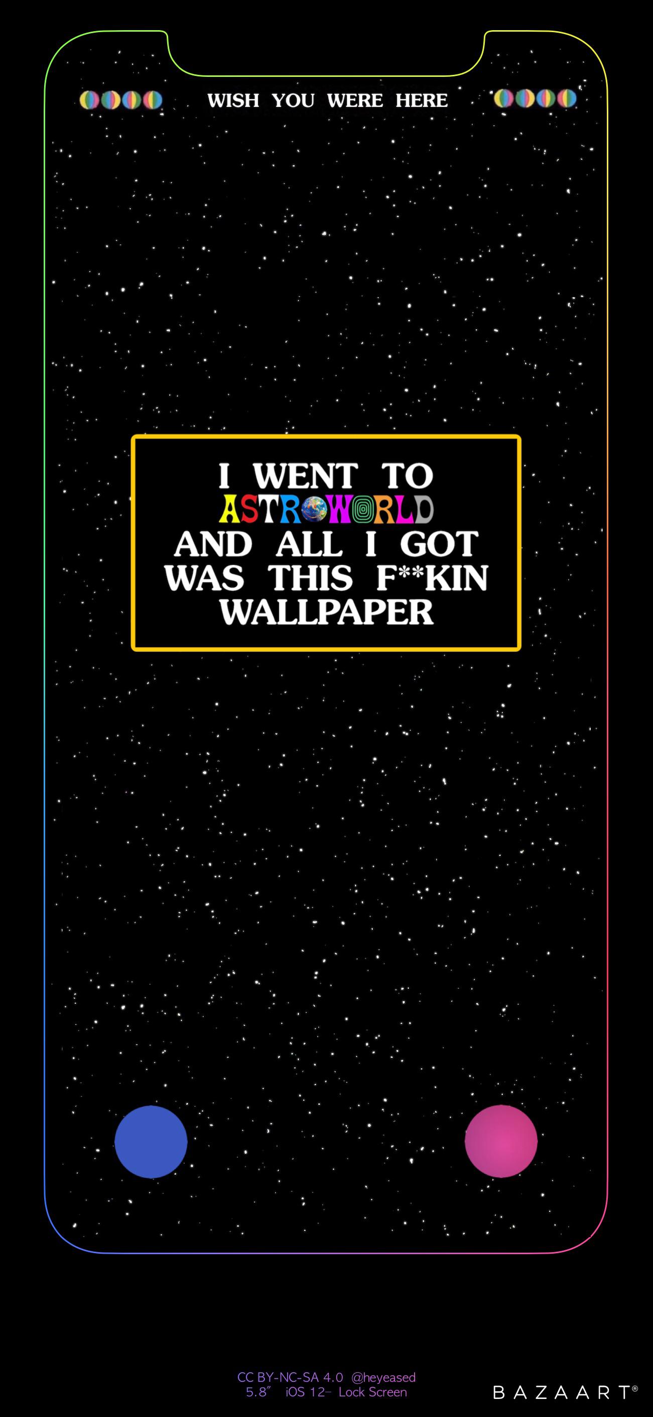 I made my own iPhone X background with inspiration from other