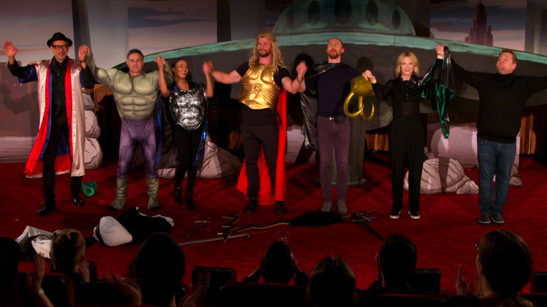 James Corden Invents The Future Of Cinema With Thor: Ragnarok 4D