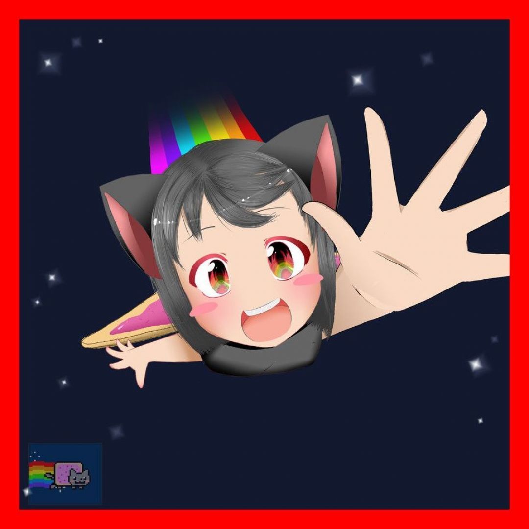 Kawaii Anime Cat, iPhone, Desktop HD Background