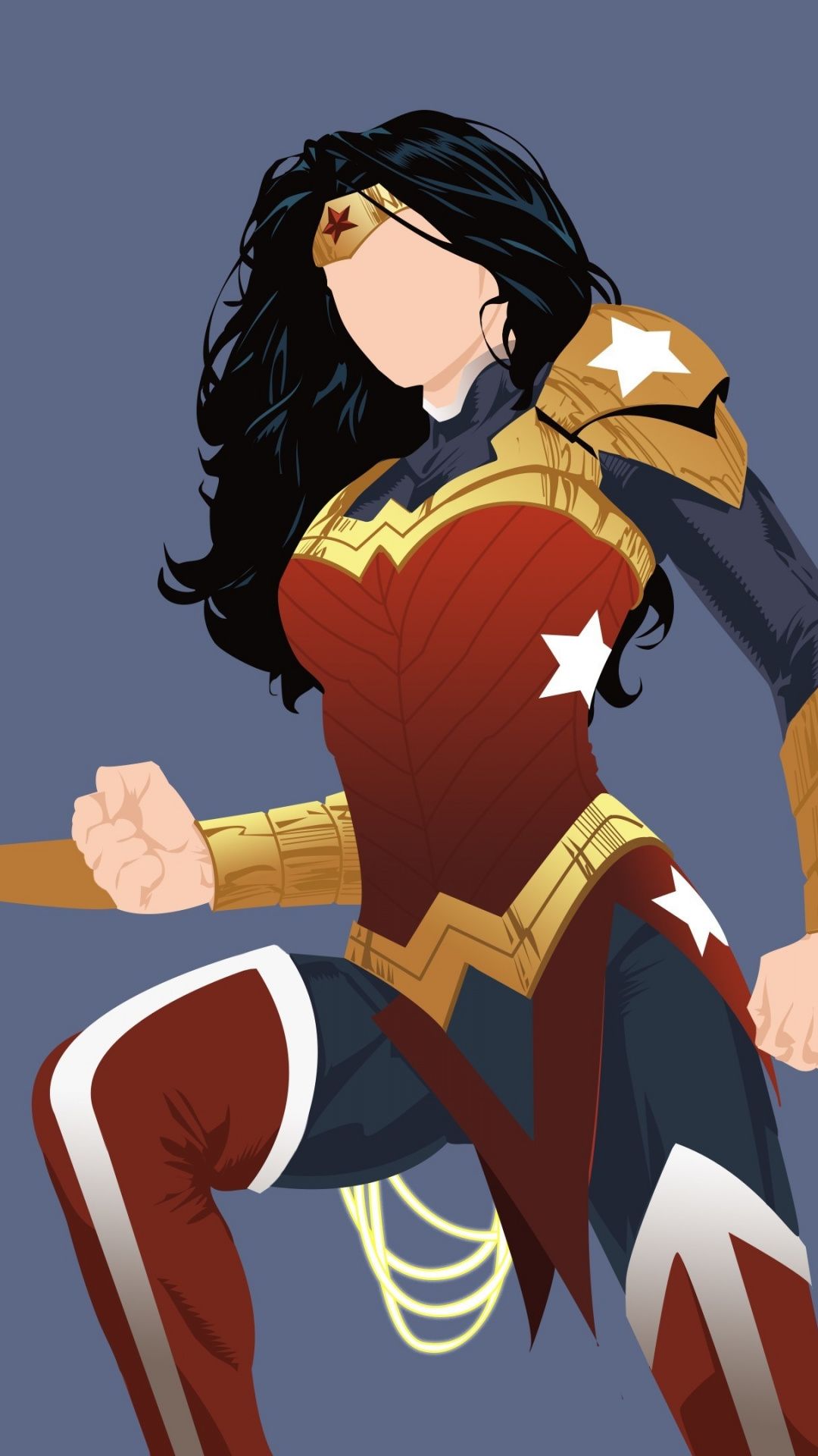 Minimal, wonder woman, superhero, art, 1080x1920 wallpaper. Dc comics wallpaper, Wonder woman drawing, Wonder woman art