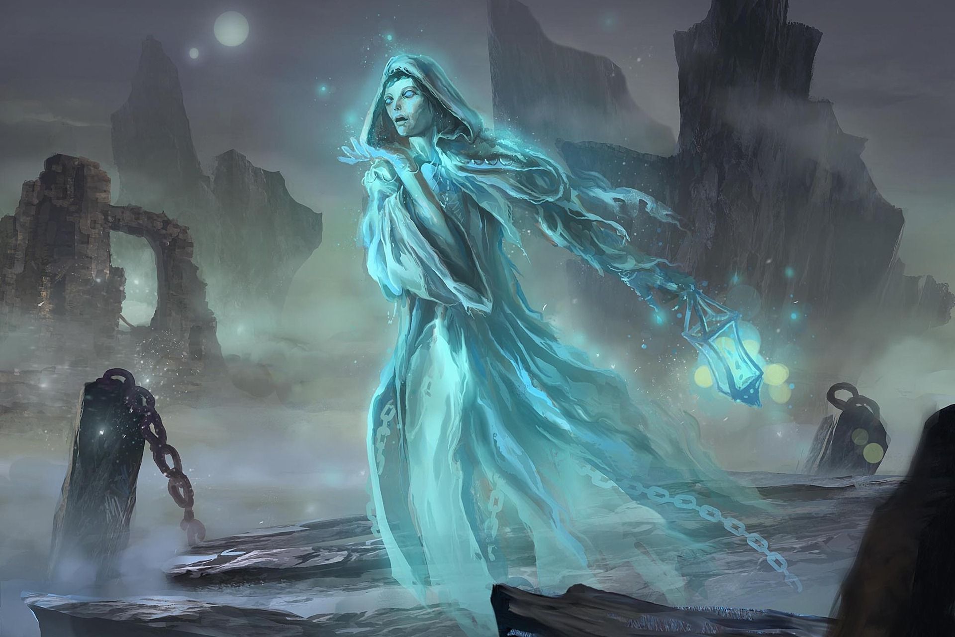 Ghost Woman Fantasy Art, HD Wallpaper & background Download
