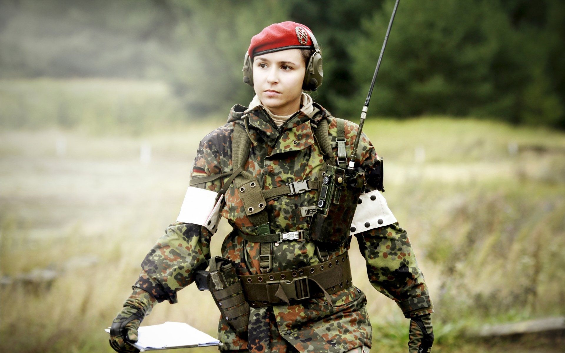 Military Girl HD Wallpaper