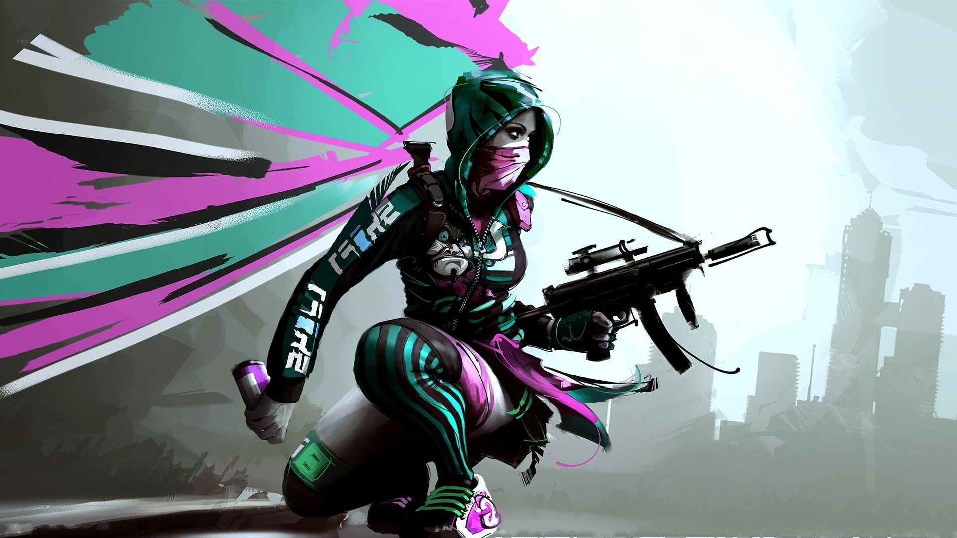 Female Graffiti Sniper