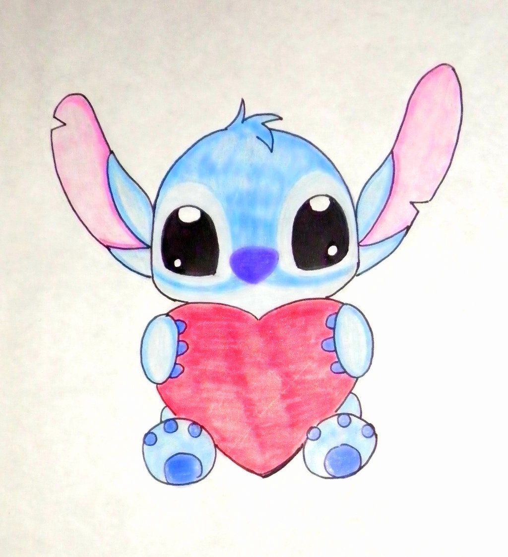 Lilo And Stitch Cute Drawing