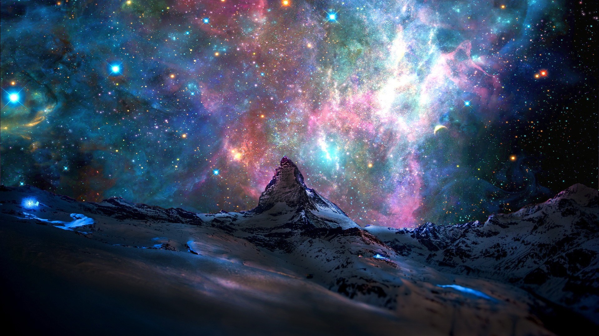Earth abstract colorful galaxy HD phone wallpaper  Peakpx