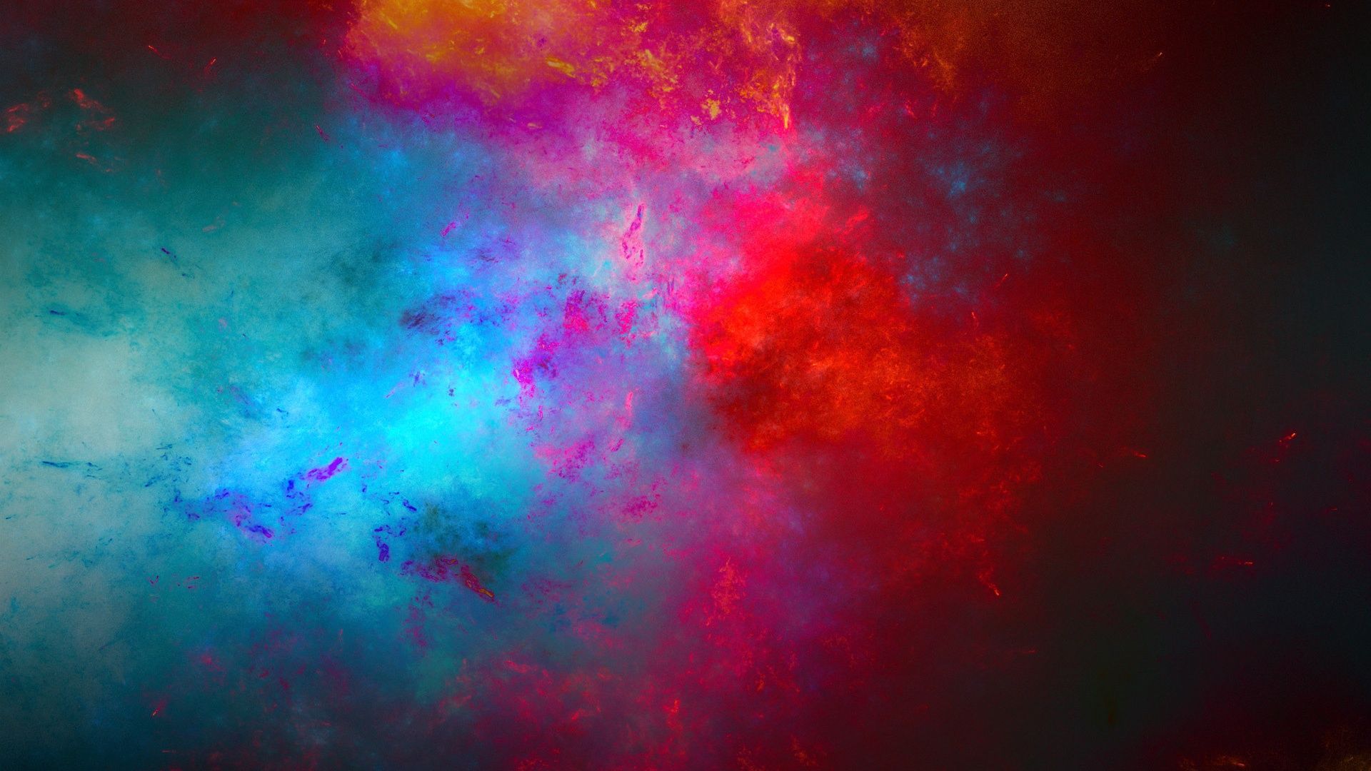 Colored Galaxy desktop PC and Mac wallpaper