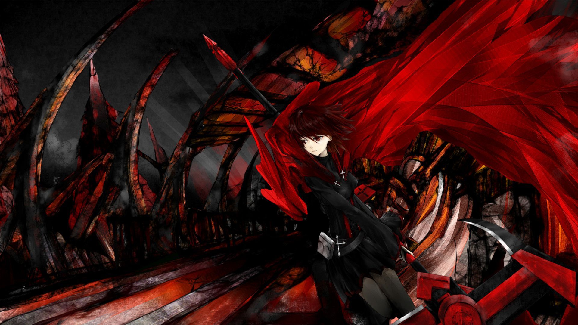 Black and Red Anime Wallpaper Free Black and Red Anime Background