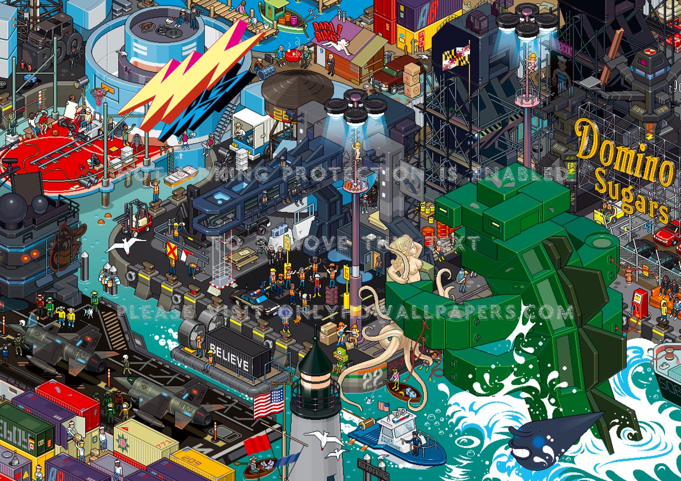 Pixel Wallpaper For iPhone Wallpaper