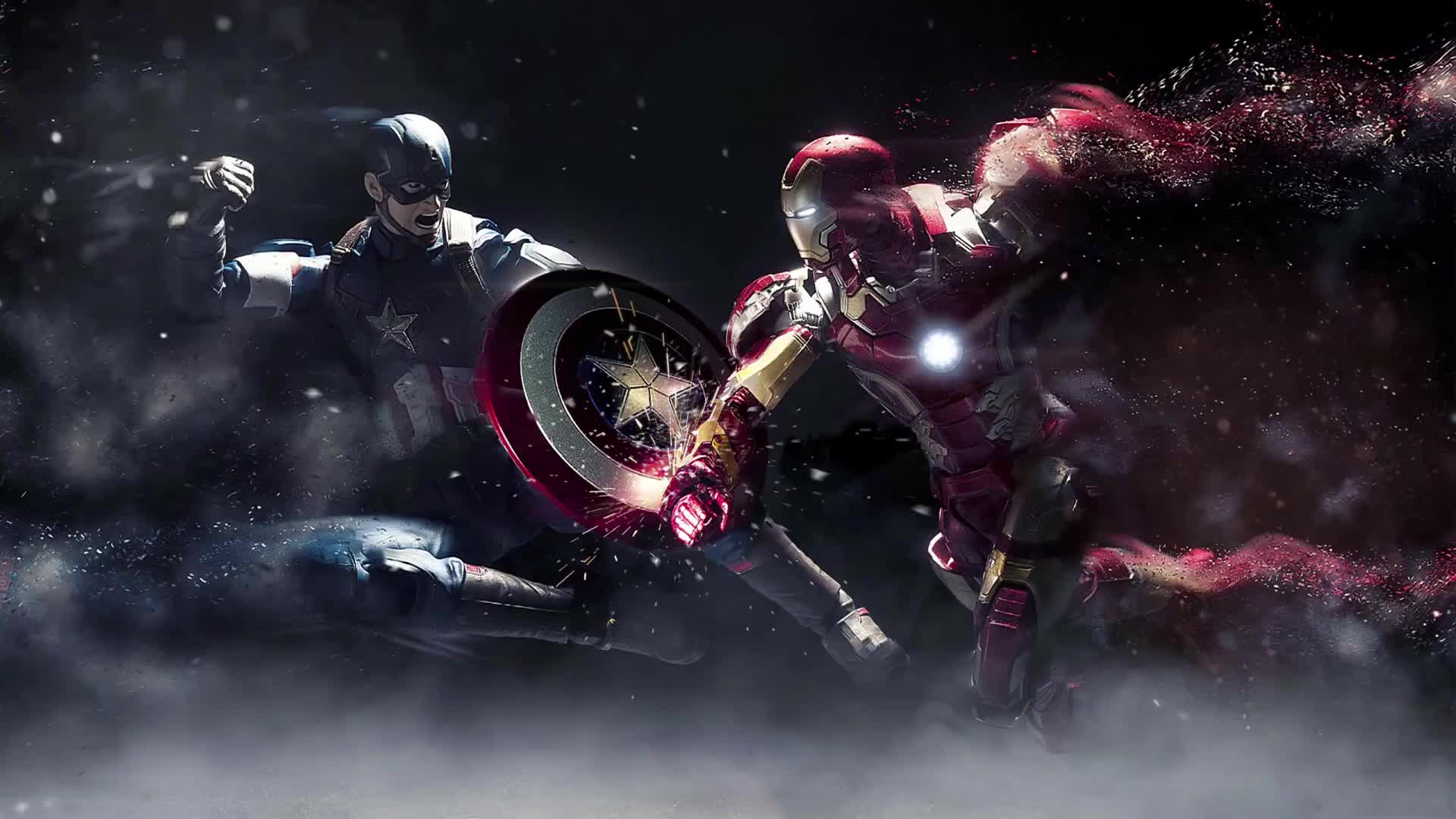 Captain America vs Iron Man Live Wallpaper