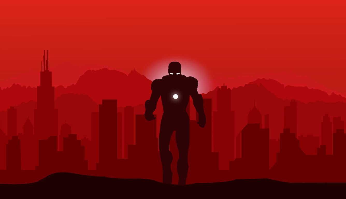 Marvel Iron Man Minimalist HD Laptop Wallpaper, HD