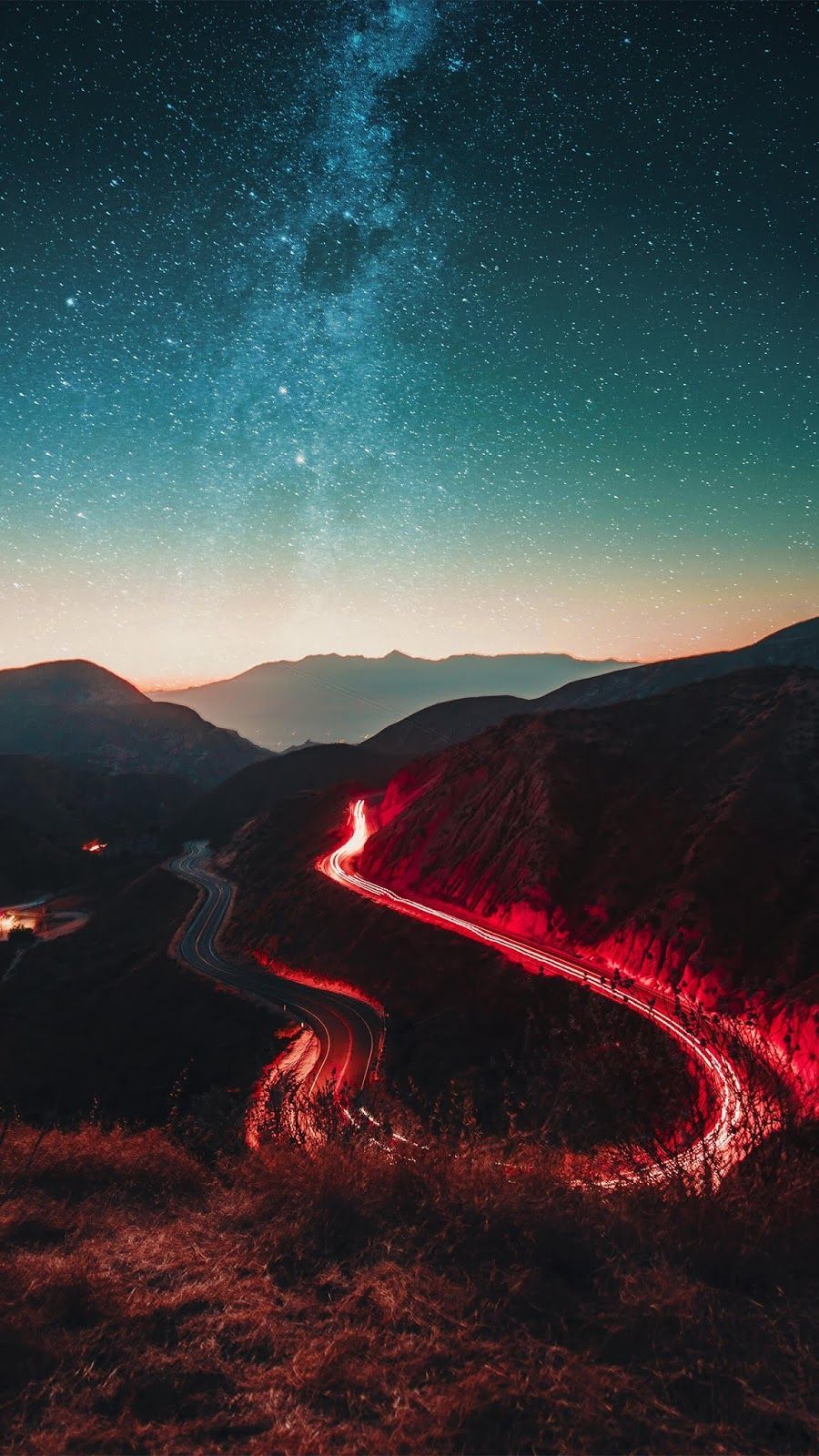 Road In The Starry Night Red Mountain, Download