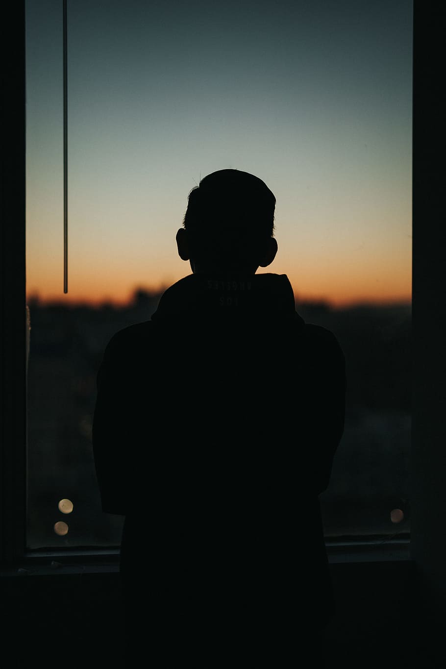 HD wallpaper: man standing front of glass window, shadow, silhouette, outline