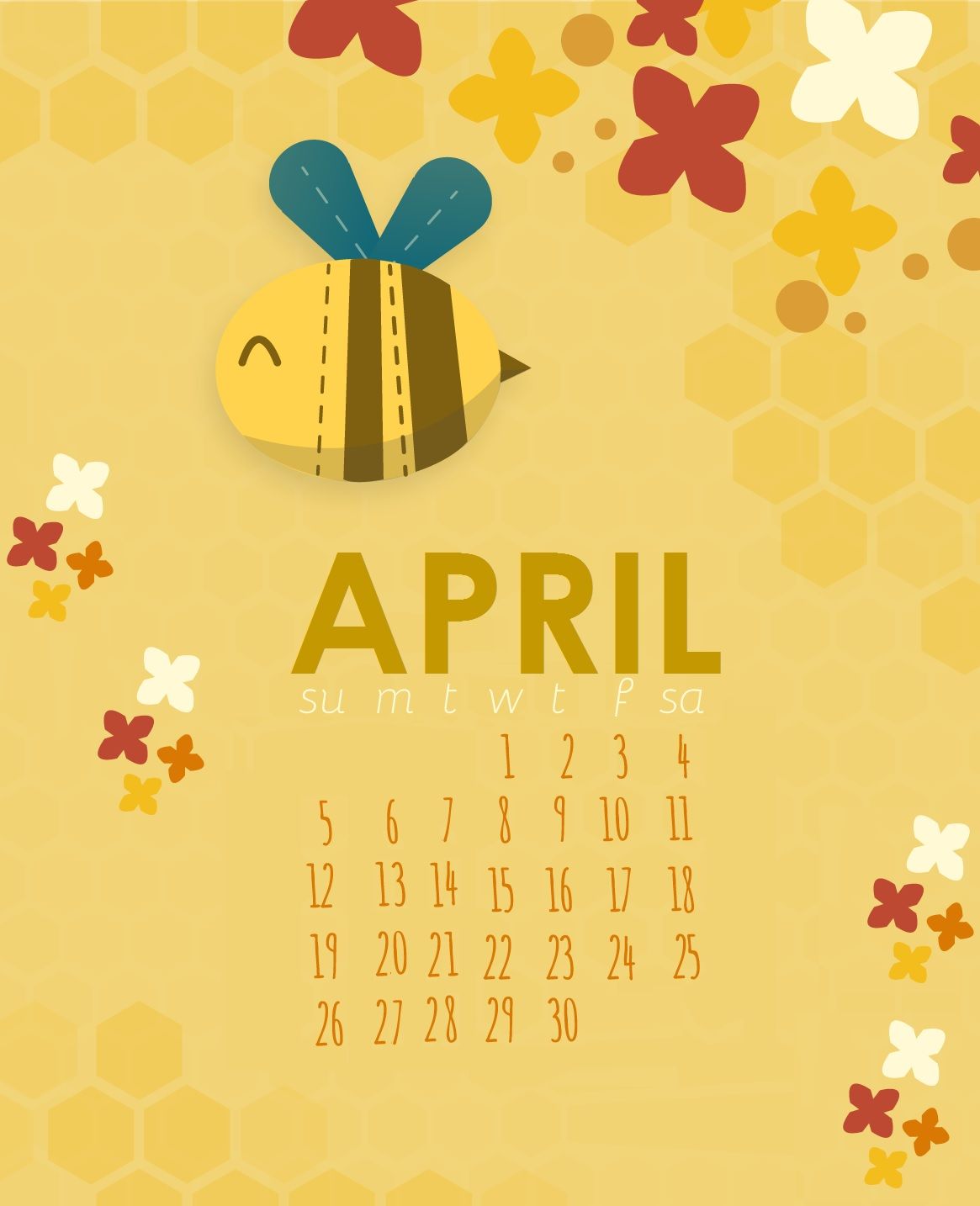 April 2018 Bird Calendar Wallpaper  Sarah Hearts