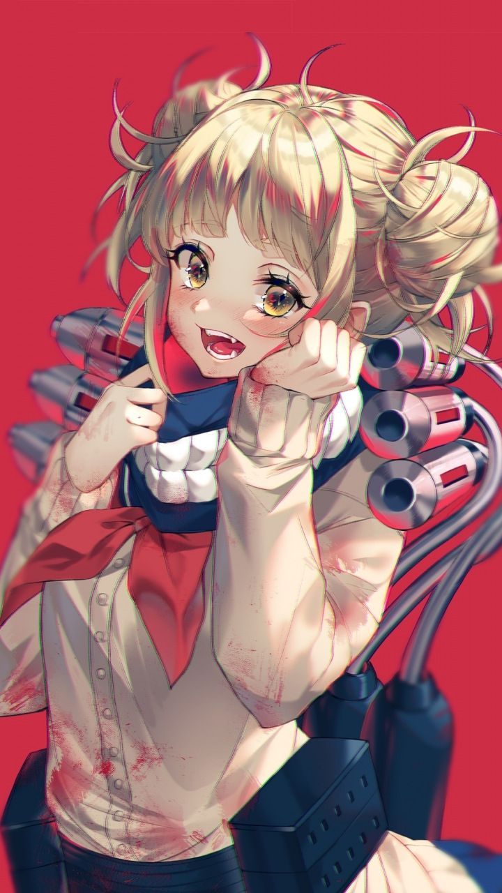 Himiko Toga, Boku no Hero Academia, yellow eyes, 720x1280