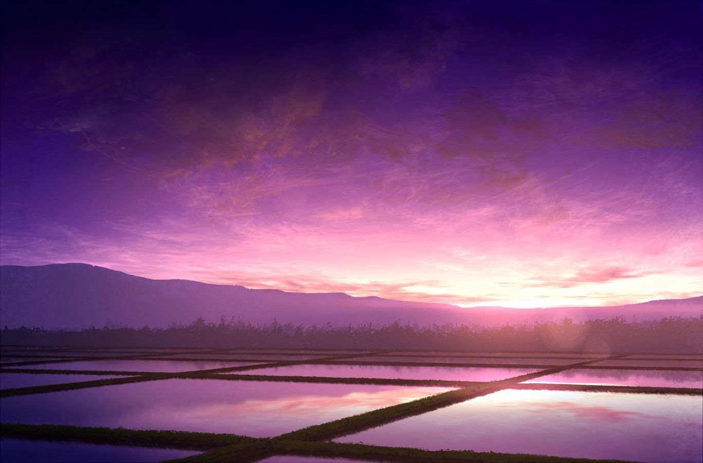 landscape mks nobody original purple scenic sunset. konachan.com