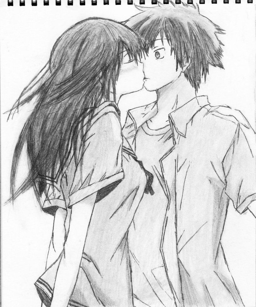 Anime Cute Boyfriend And Girlfriend Drawings