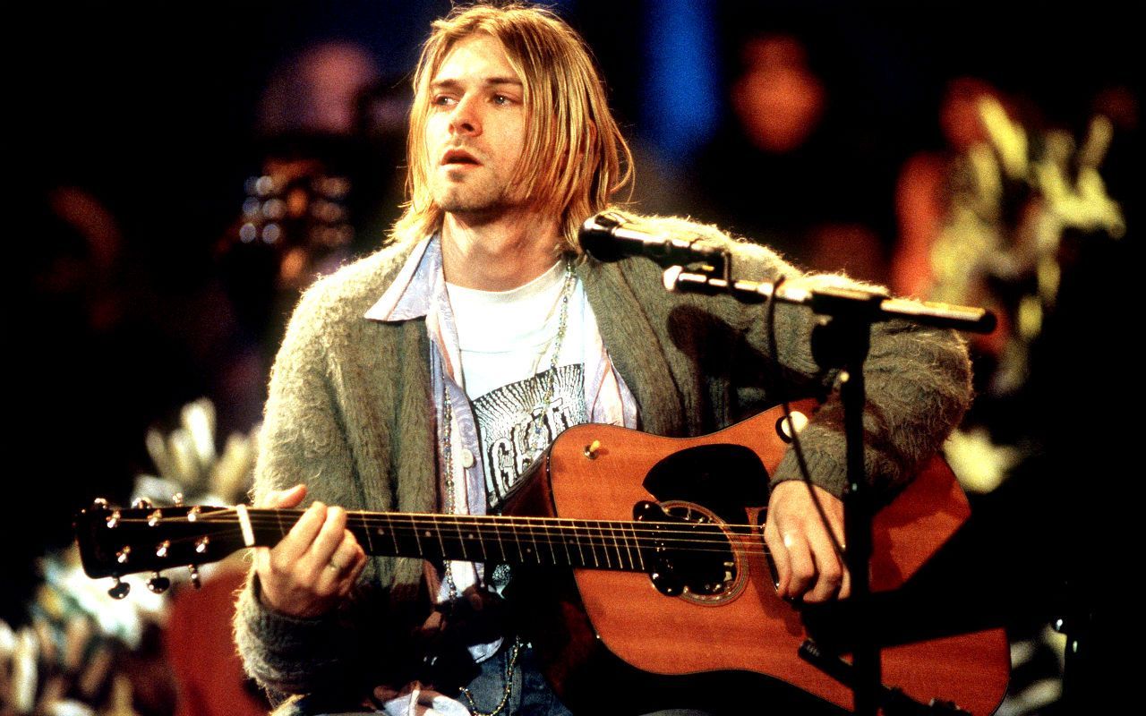Kurt Cobain Mtv Unplugged In New York HD Wallpaper Cobain