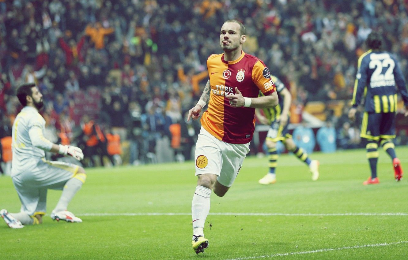 Wallpaper footbal, Wesley Sneijder, Galatasaray image for desktop