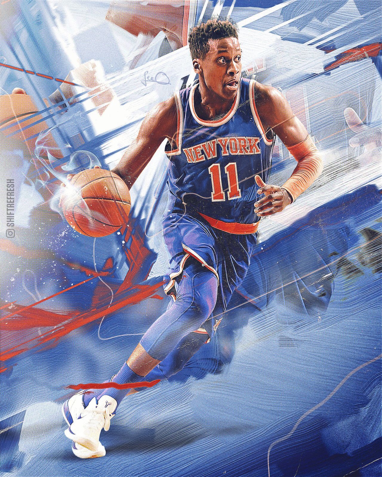 Frank Ntilikina NBA Wallpaper / Poster by skythlee. Nba