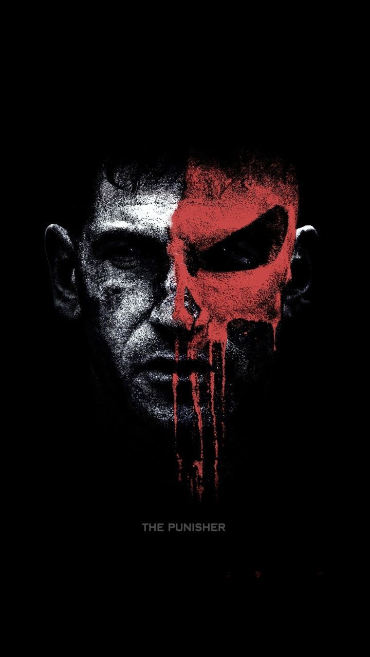 The Punisher, dark, superheror, poster, 720x1280 wallpaper