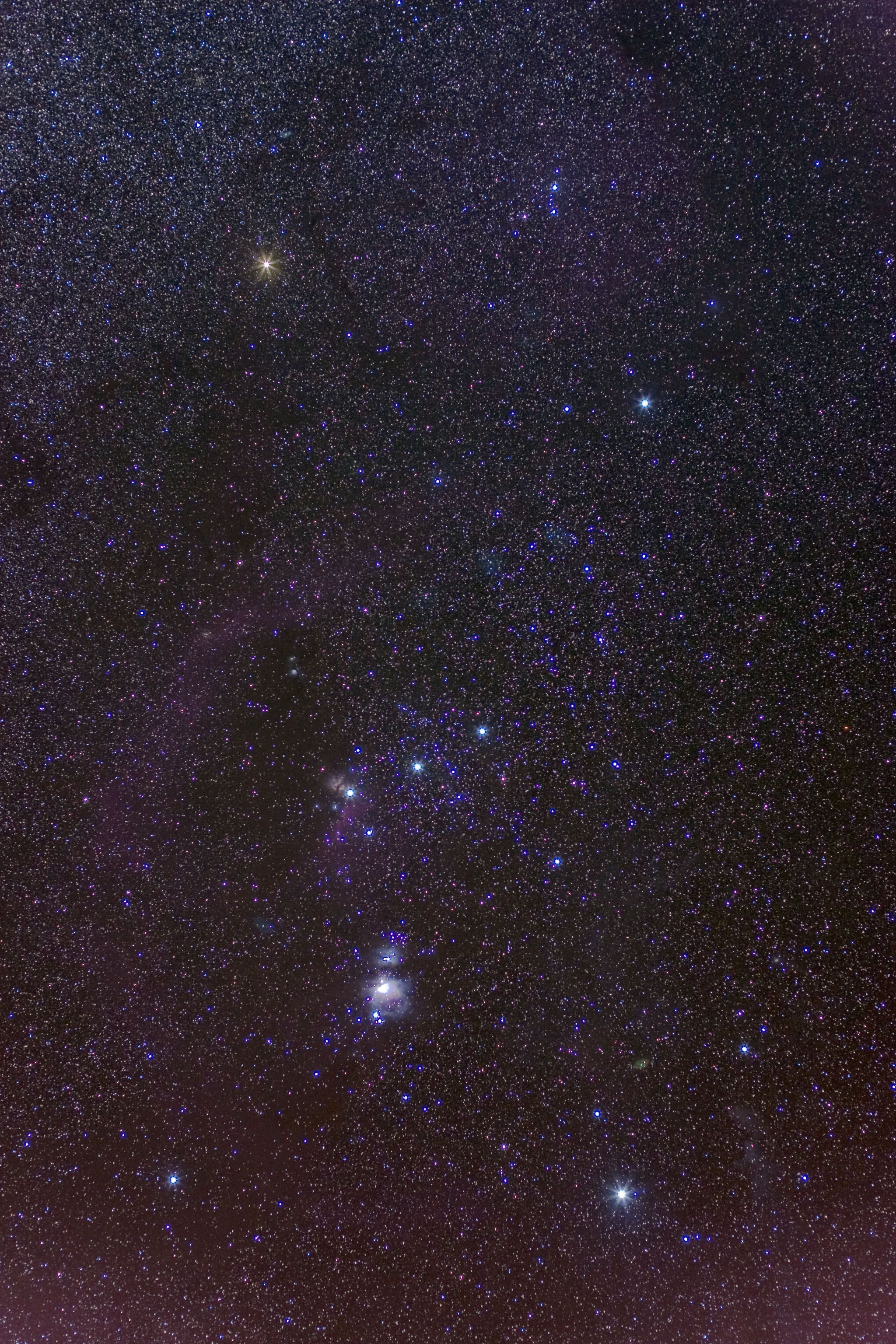 The Space. Orion constellation