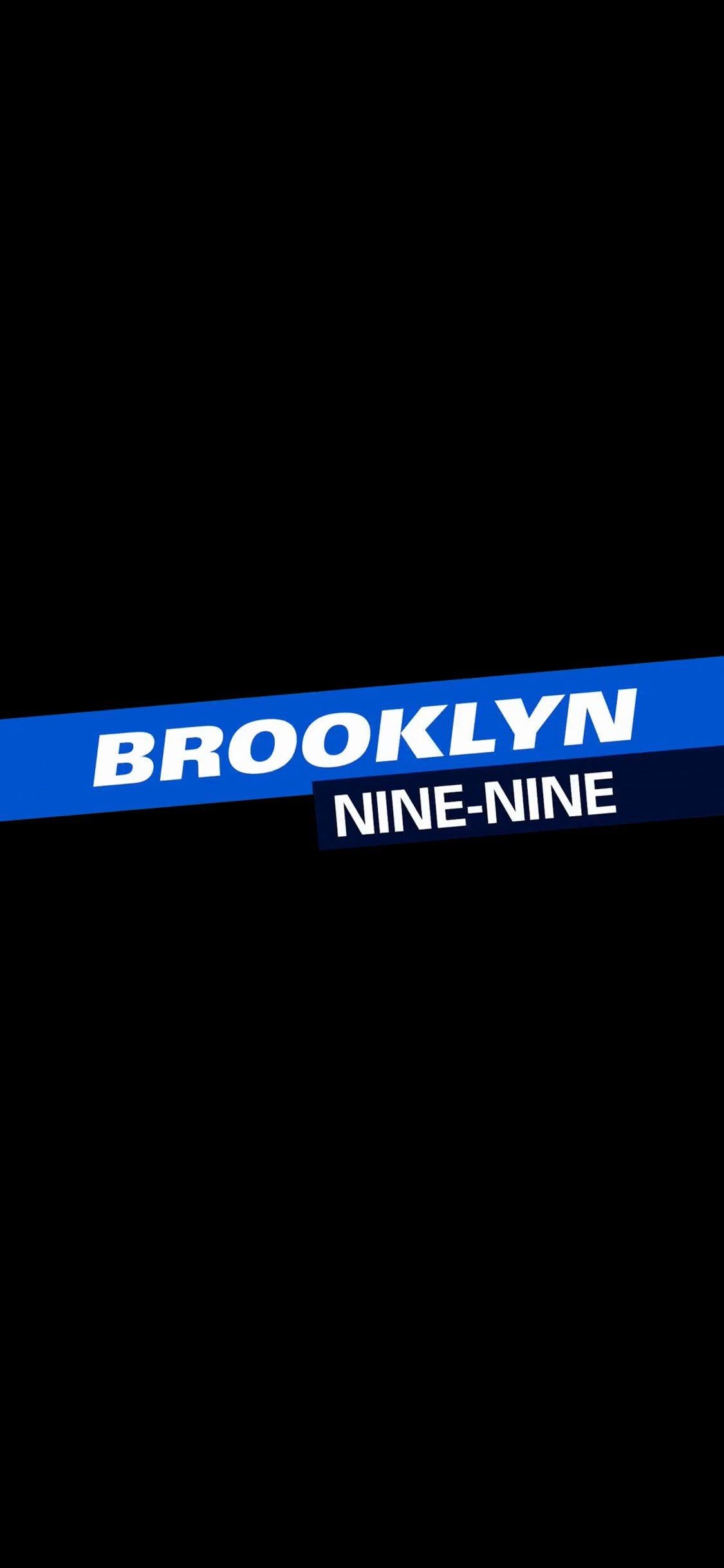 Brooklyn Nine Nine True Black. IPhone X Wallpaper X