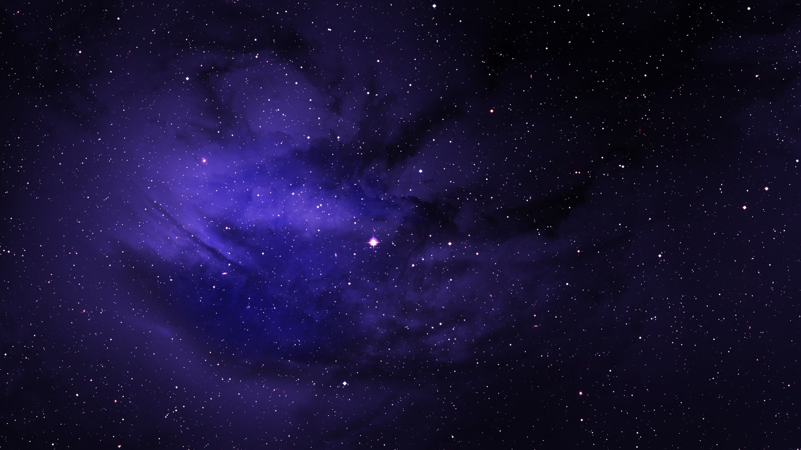 Space Stars Purple Sky 1440P Resolution HD 4k Wallpaper