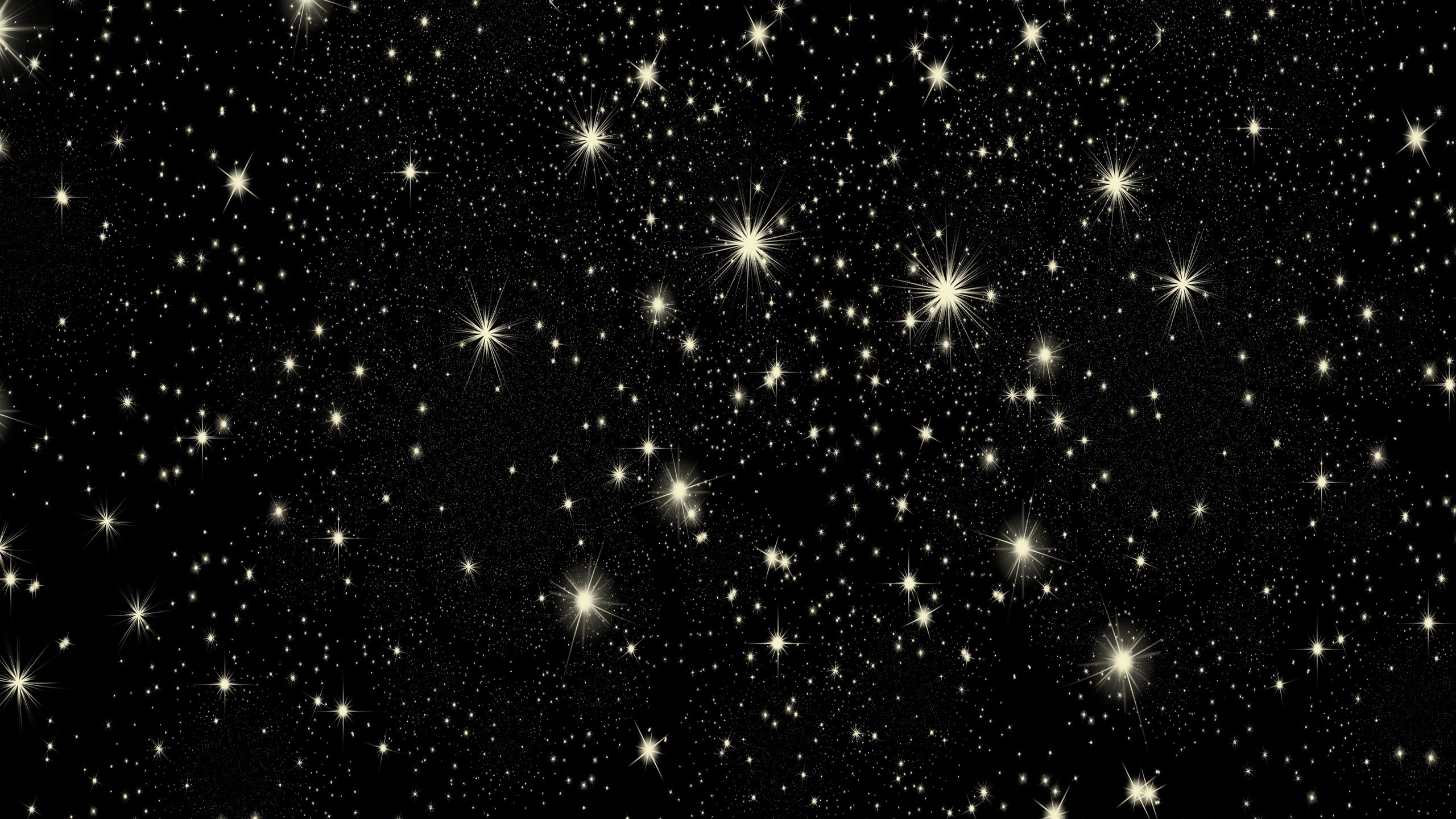 Download wallpaper 2560x1440 stars, star, glitter, patterns