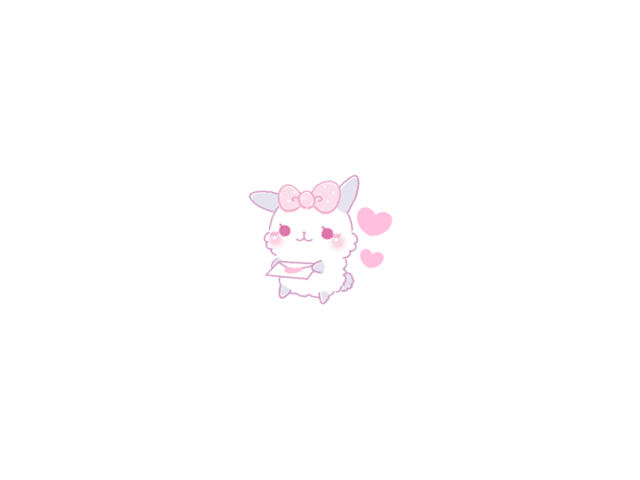 pink soft sheep lamb cute aesthetic lovecore love kawai